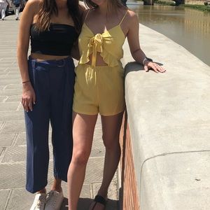 Light yellow only worn once romper